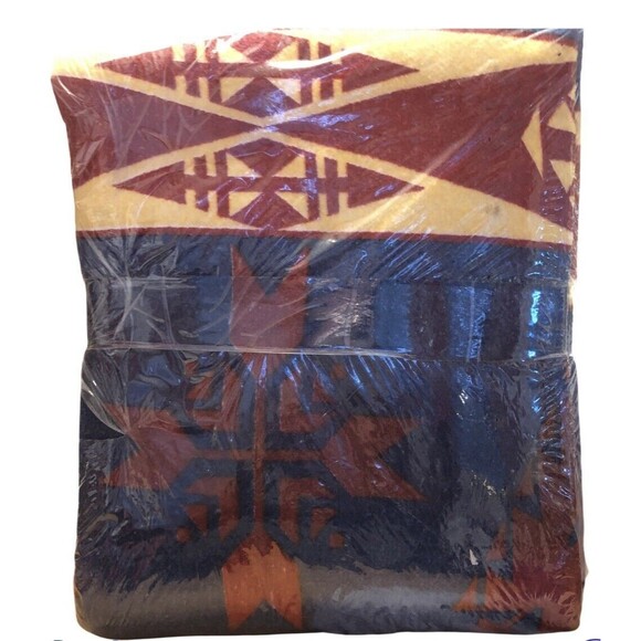 Vintage MAINSTAYS Home Twin/Full “INCA Blanket” 72x90 USA See Pics/details‎ - Picture 3 of 4